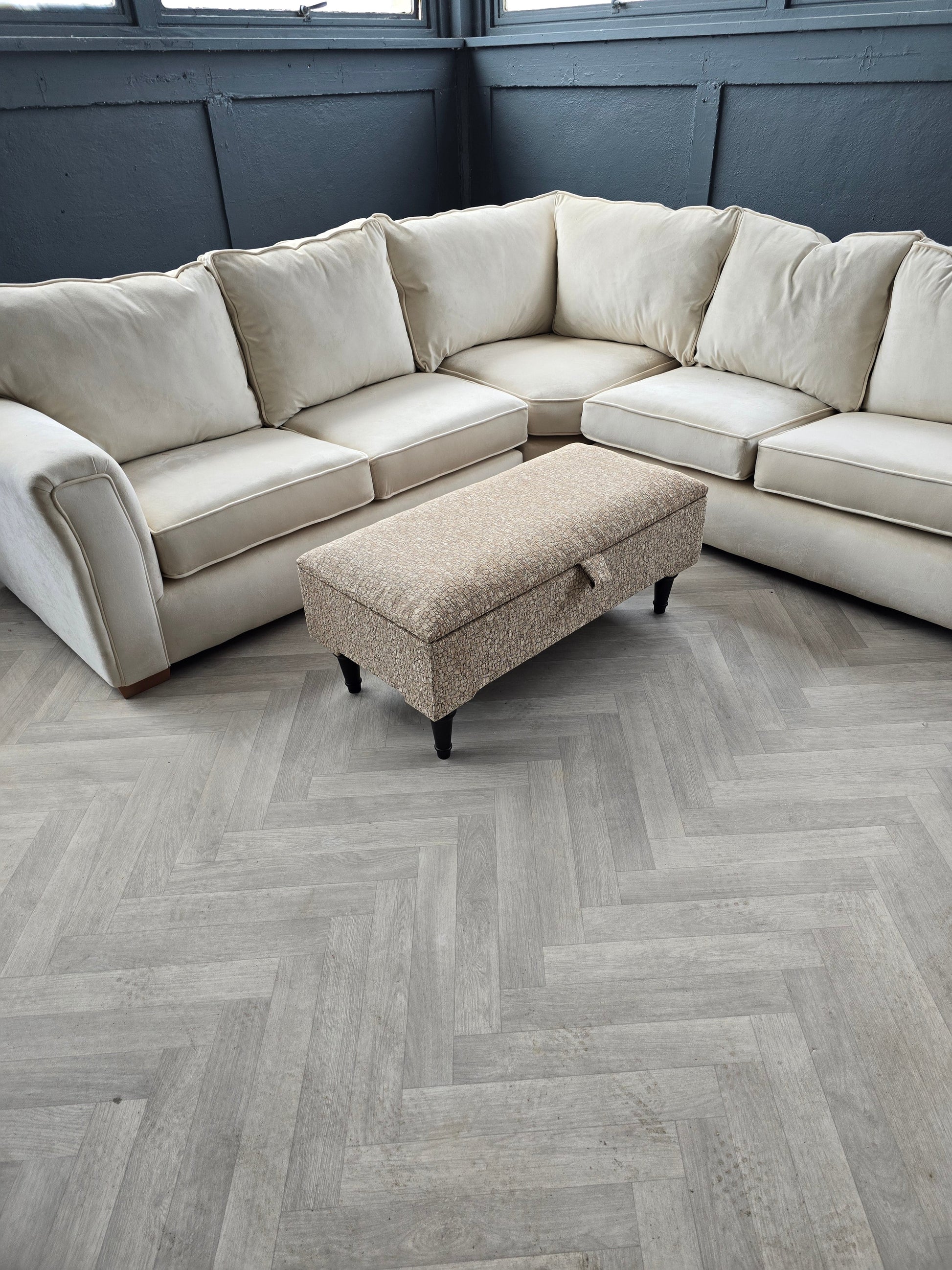 Animal print cream pattern coffee table storage Footstool Pouffe | seat bench - ISTOOLS