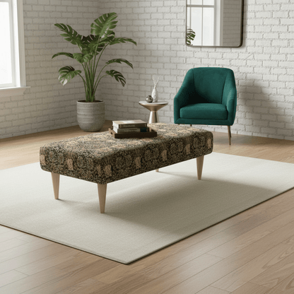 Apartment Living Accent Bench – Stylish Compact Footrest for Modern UK Homes - ISTOOLS
