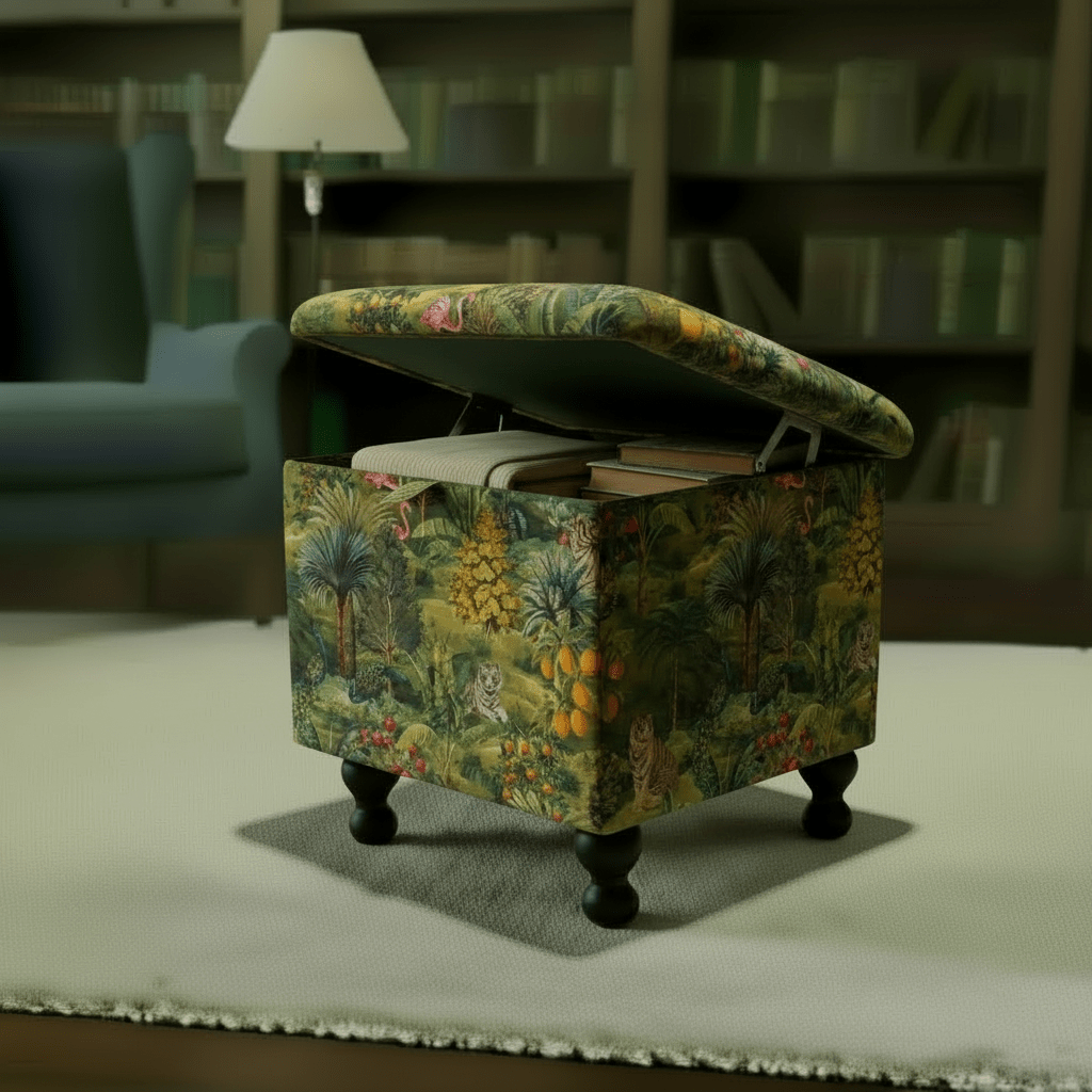 Apartment Storage Ottoman – Multi - Functional Footstool & Coffee Table for Small Flats - ISTOOLS
