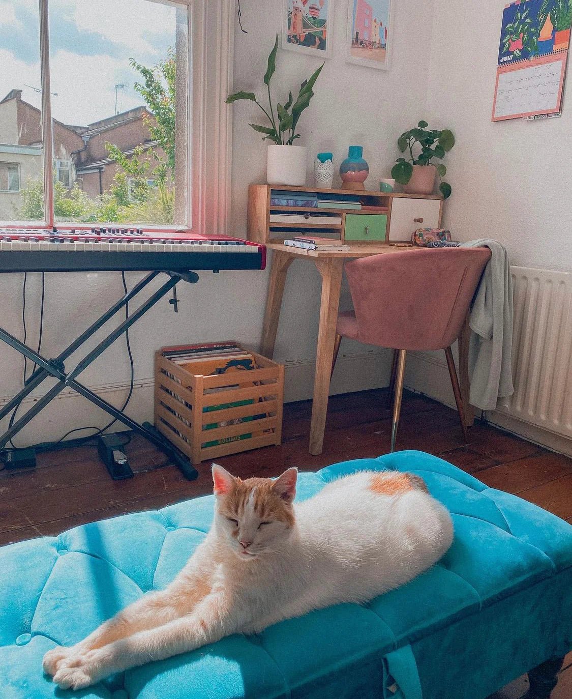 Aqua Coffee Table Ottoman Storage | Living Room Storage Bench Seat - ISTOOLS