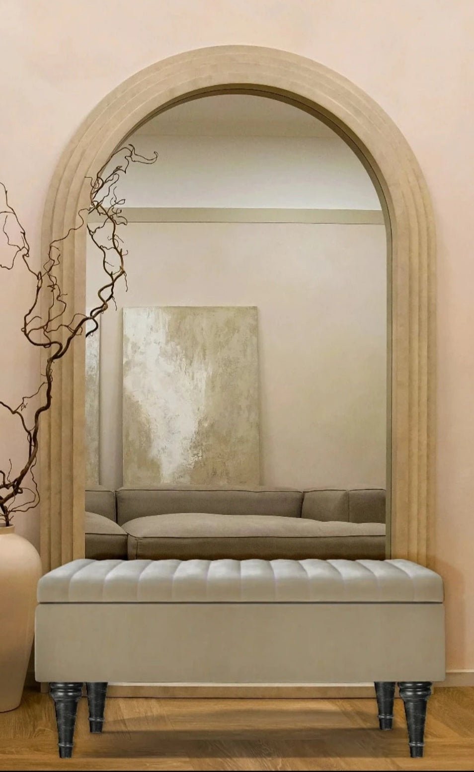 Aqua Lusso Deep Panel Ottoman Coffee Table end of bed - ISTOOLS