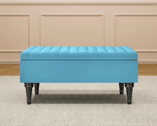 Aqua Lusso Deep Panel Ottoman Coffee Table end of bed - ISTOOLS
