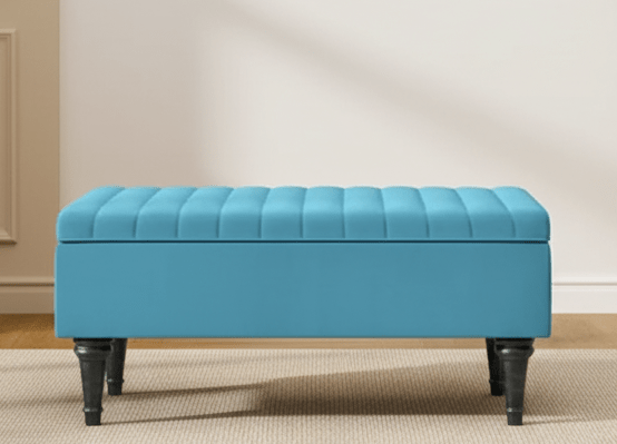 Aqua Lusso Deep Panel Ottoman Coffee Table end of bed - ISTOOLS