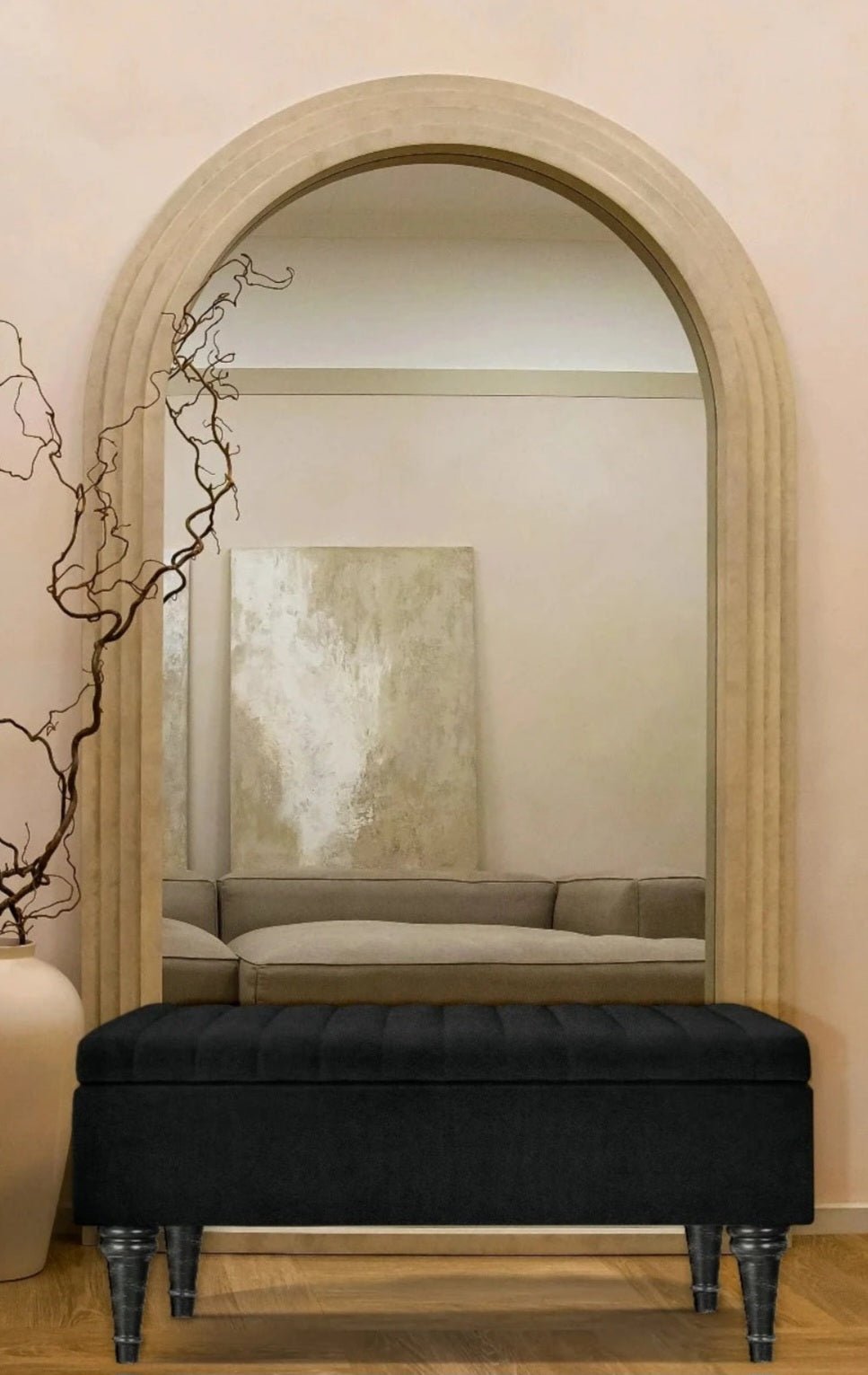 Aqua Lusso Deep Panel Ottoman Coffee Table end of bed - ISTOOLS