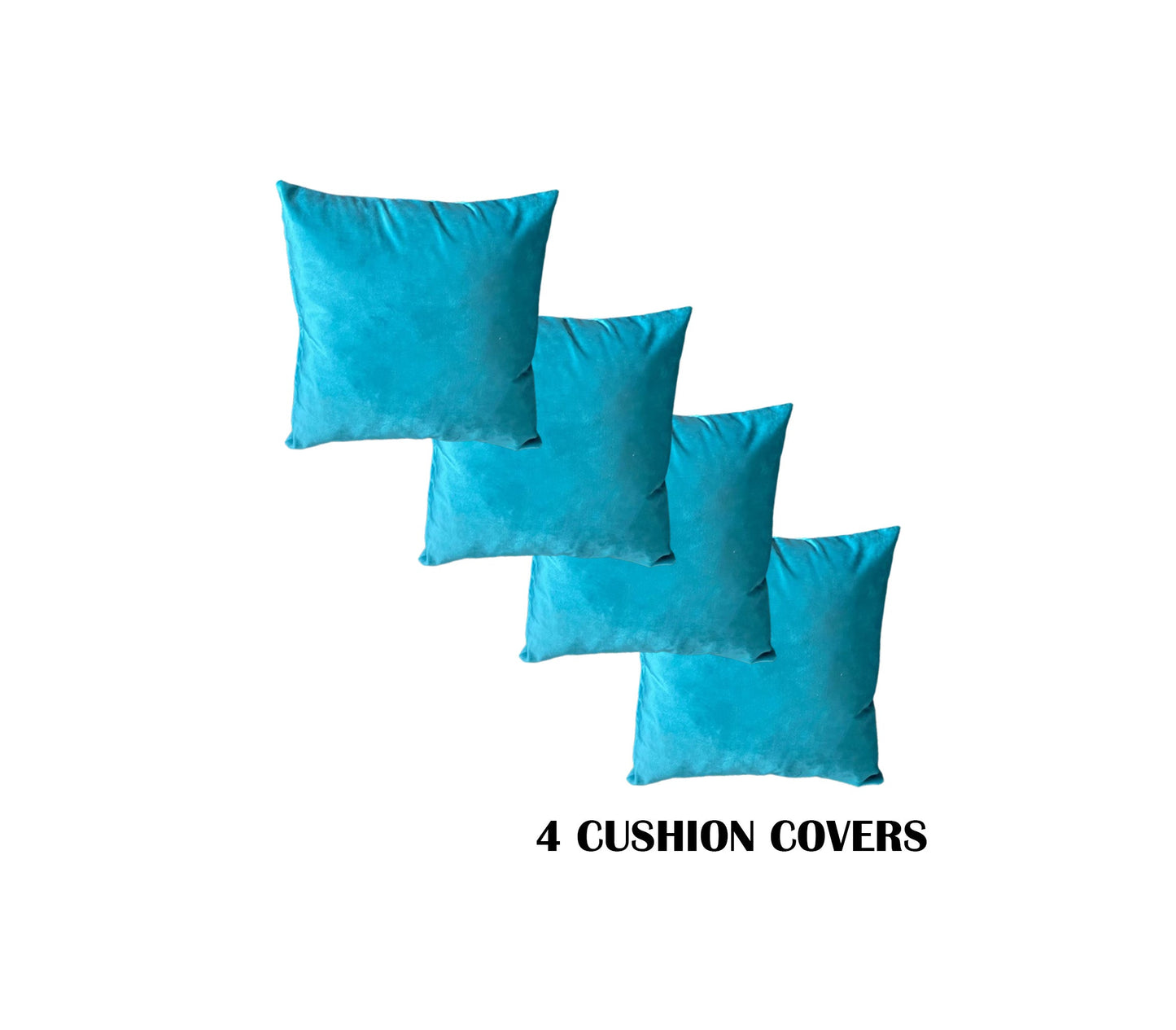 Aqua Square Ottoman Cube | Square Cube Ottoman UK | Deep Buttoned Fabric Coffee Table - ISTOOLS