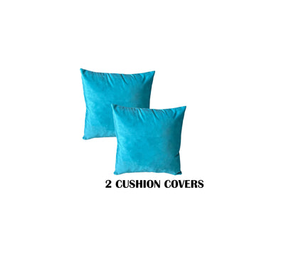 Aqua Square Ottoman Cube | Square Cube Ottoman UK | Deep Buttoned Fabric Coffee Table - ISTOOLS