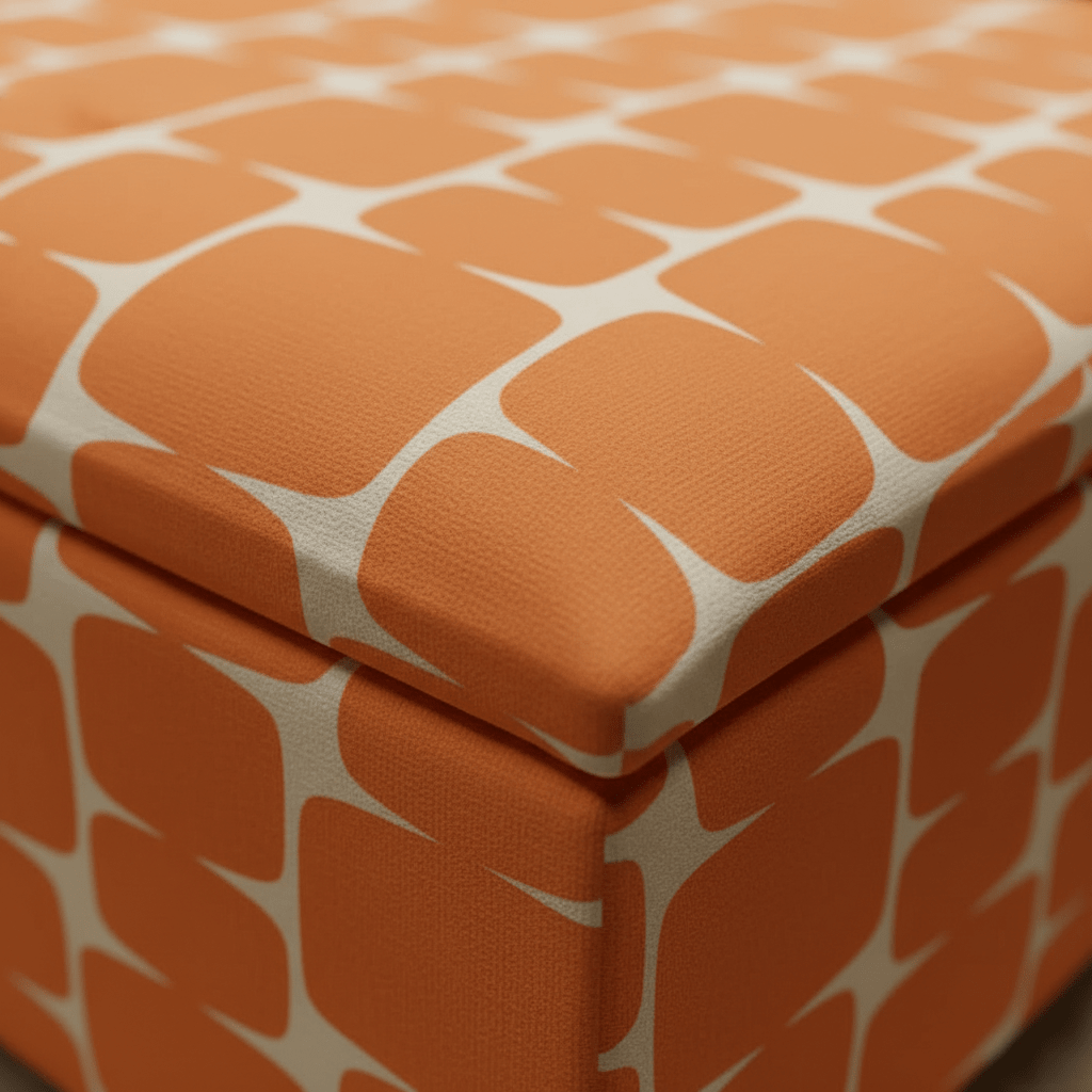 Artisan Crafted ottoman Square Pouffe with Wooden Legs – Refined Storage & Versatile Living - ISTOOLS