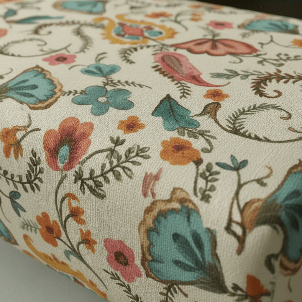 Artistic Living Room Pouffe – Long Upholstered Footstool for Stylish Seating & Coffee Table - ISTOOLS