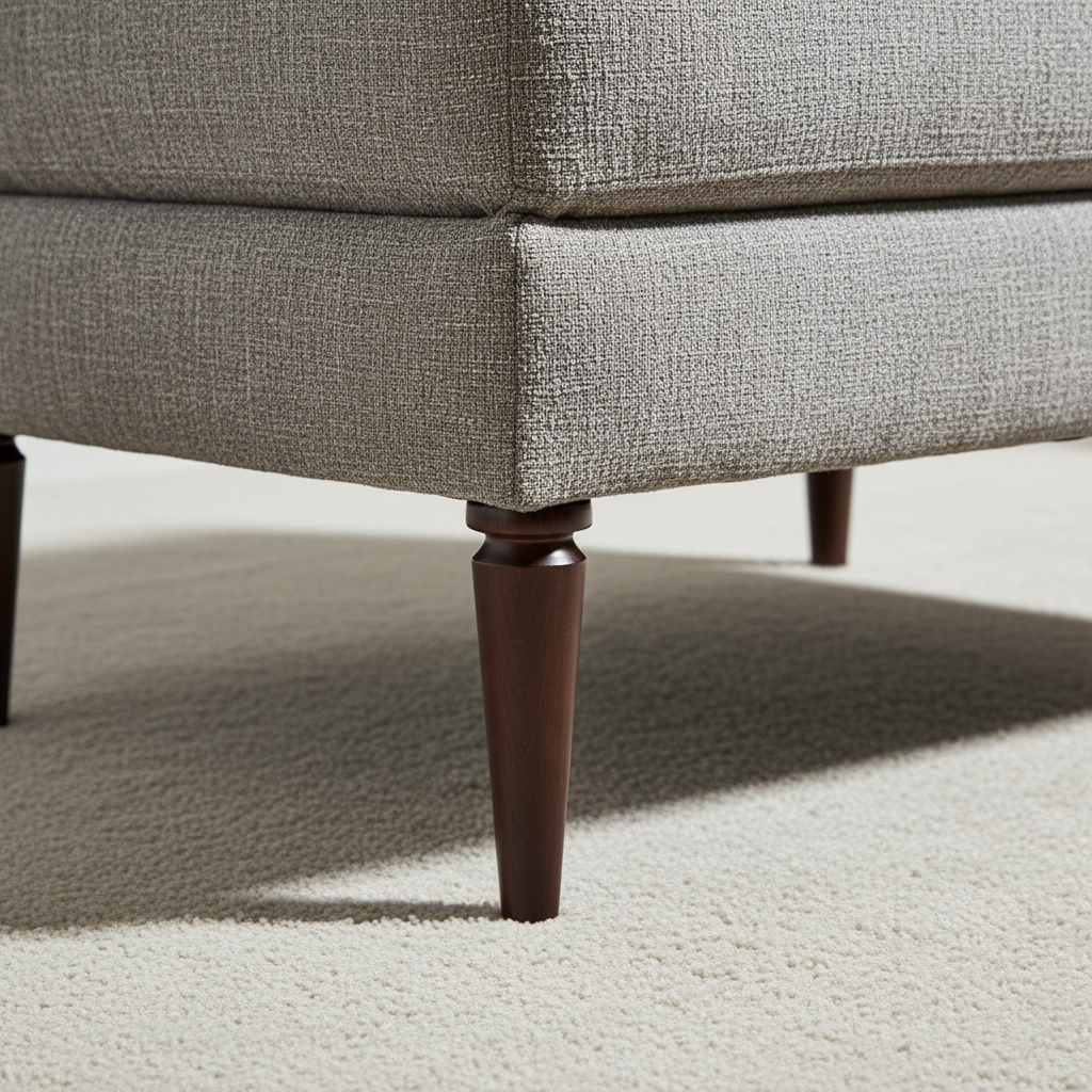 Dark Brown Round wooden foot