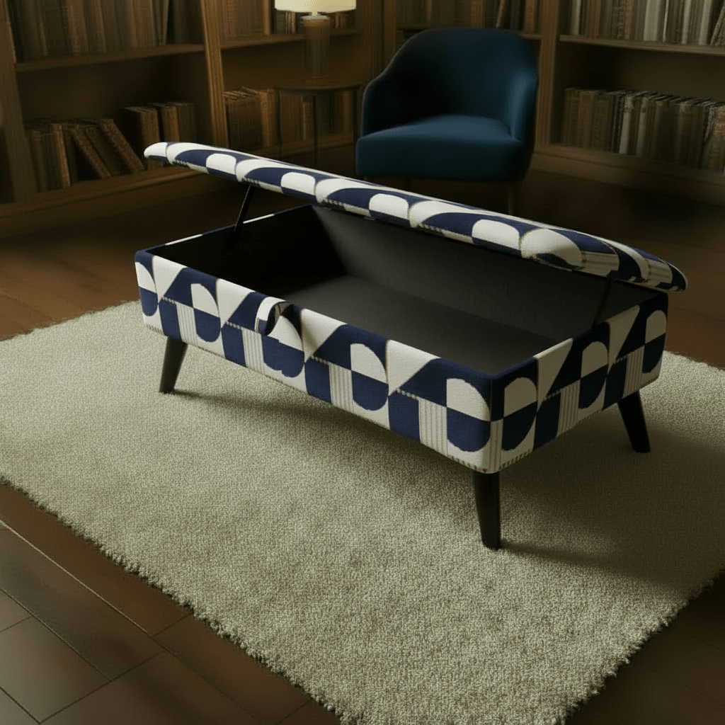 Bay Window Storage Box with Hidden Storage – Space Saving Ottoman Bench | istools - ISTOOLS