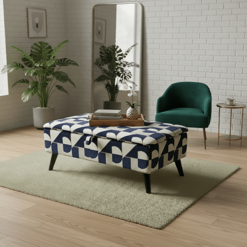 Bay Window Storage Box with Hidden Storage – Space Saving Ottoman Bench | istools - ISTOOLS