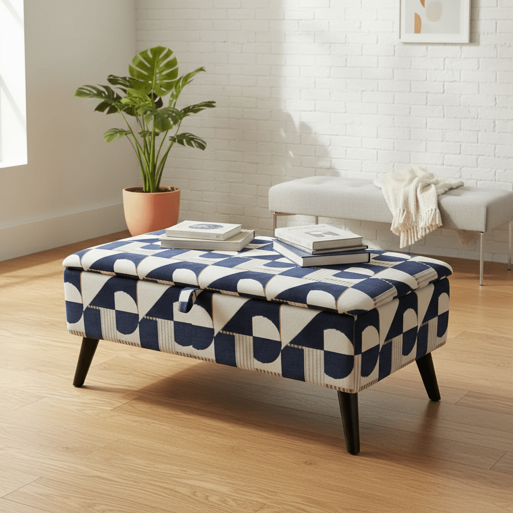 Bay Window Storage Box with Hidden Storage – Space Saving Ottoman Bench | istools - ISTOOLS