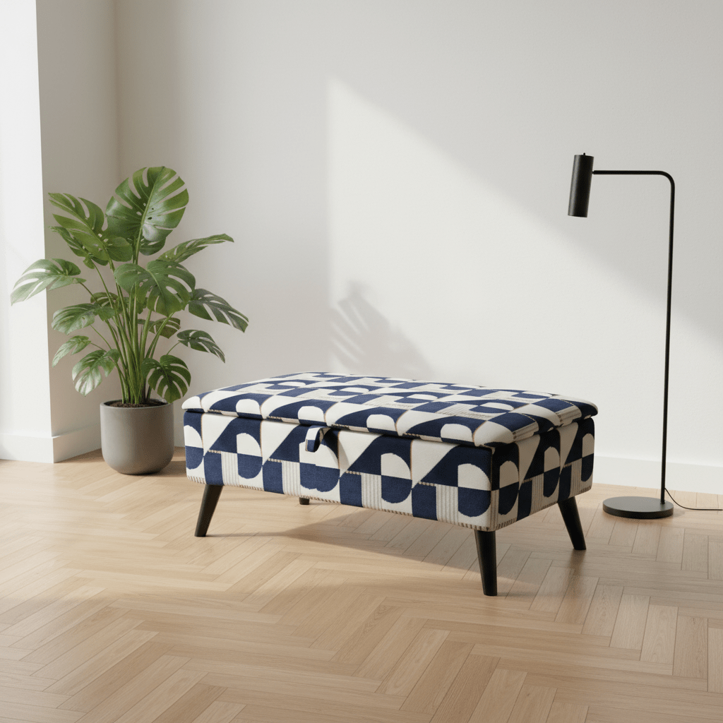 Bay Window Storage Box with Hidden Storage – Space Saving Ottoman Bench | istools - ISTOOLS