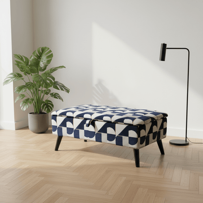 Bay Window Storage Box with Hidden Storage – Space Saving Ottoman Bench | istools - ISTOOLS
