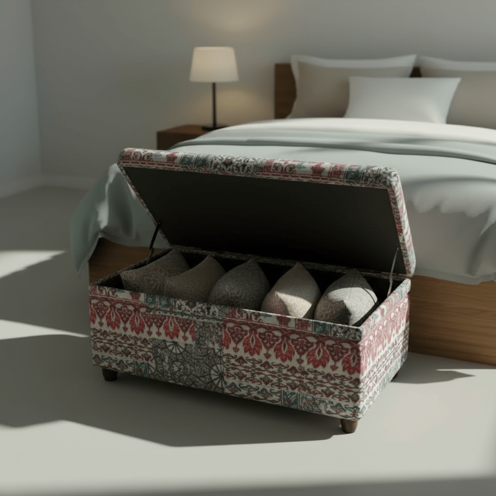 Bespoke Bedroom Blanket Box Ottoman Handcrafted Quality - ISTOOLS
