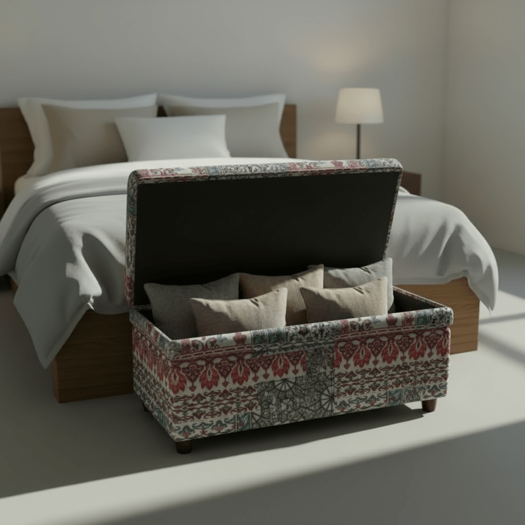 Bespoke Bedroom Blanket Box Ottoman Handcrafted Quality - ISTOOLS