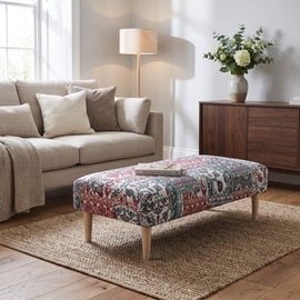 Bespoke Blanket Box Storage Ottoman Patterned Handcrafted Quality