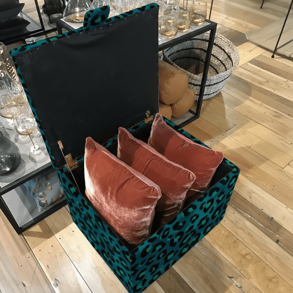 Bespoke Compact Floor Ottoman Bench Handcrafted bec - ISTOOLS
