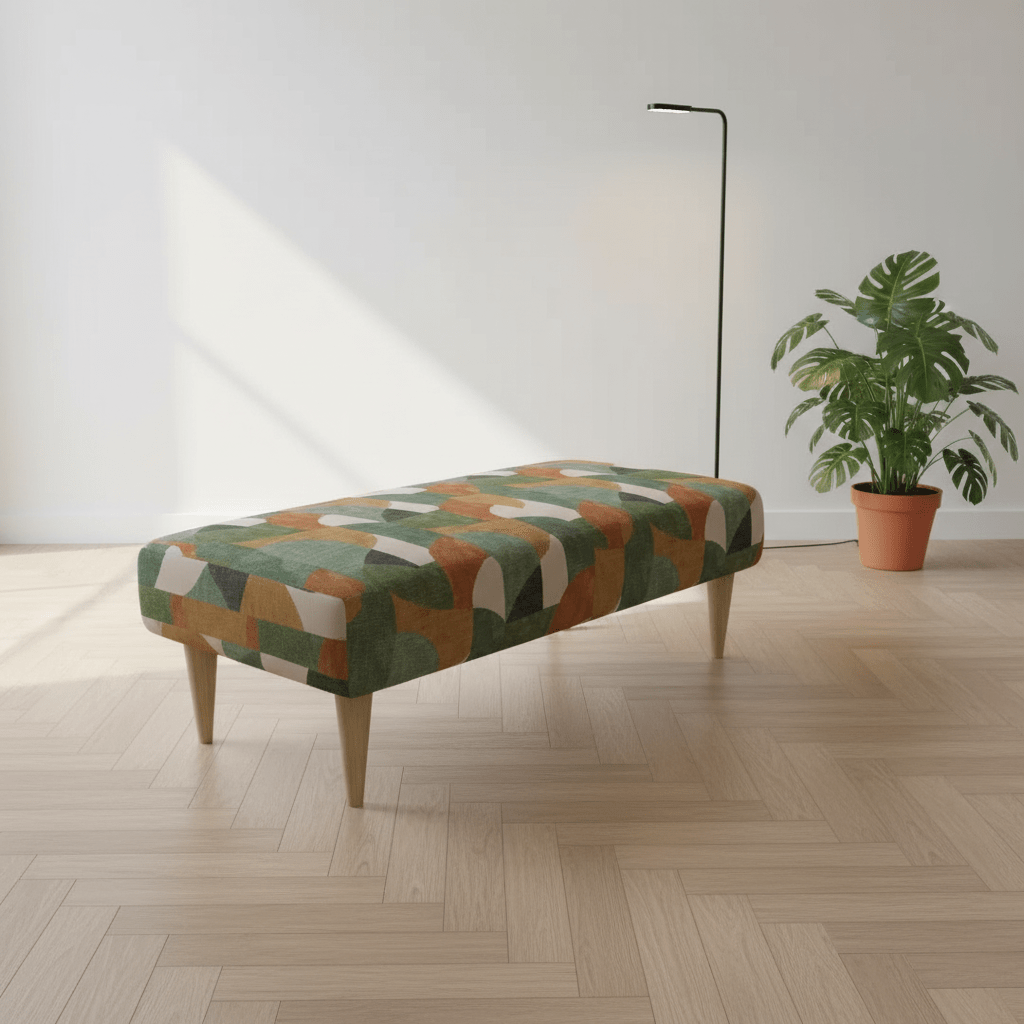 Bespoke Fabric Coffee Table Bench – Luxury Living Room Seating & Designer Statement - ISTOOLS