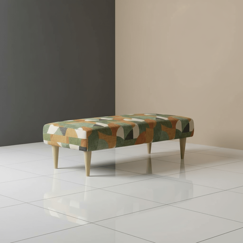Bespoke Fabric Coffee Table Bench – Luxury Living Room Seating & Designer Statement - ISTOOLS