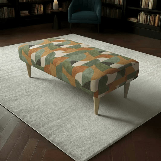 Bespoke Fabric Coffee Table Bench – Luxury Living Room Seating & Designer Statement - ISTOOLS