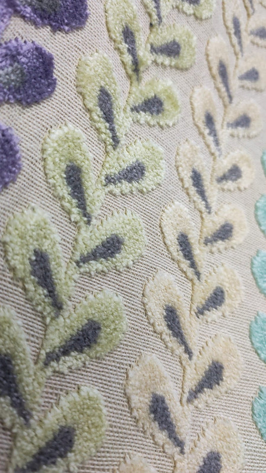 Bespoke fabric non storage footstool plus x 3 matching cushion covers - ISTOOLS