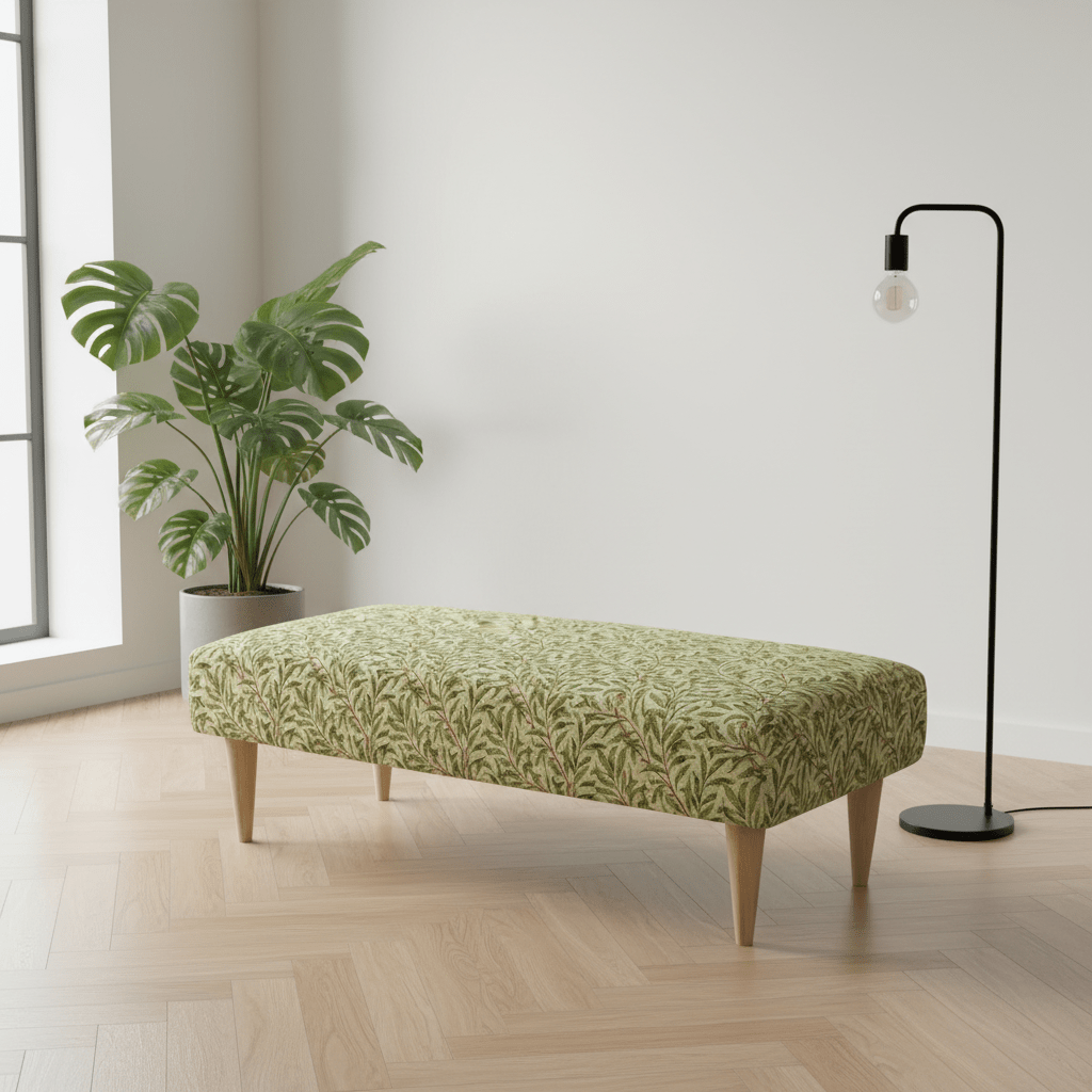 Bespoke Hand - Finished Rectangular Stitched Bench – Multi - Functional Ottoman & Coffee Table - ISTOOLS