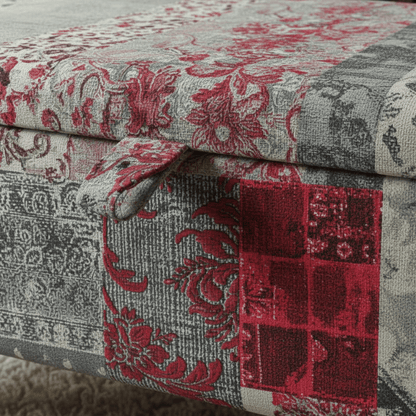 Bespoke Ottoman Blanket Box Multi - Toned Fabric Storage - ISTOOLS