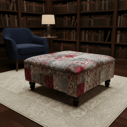 Bespoke Ottoman Blanket Box Plain Upholstery Hidden Storage - ISTOOLS