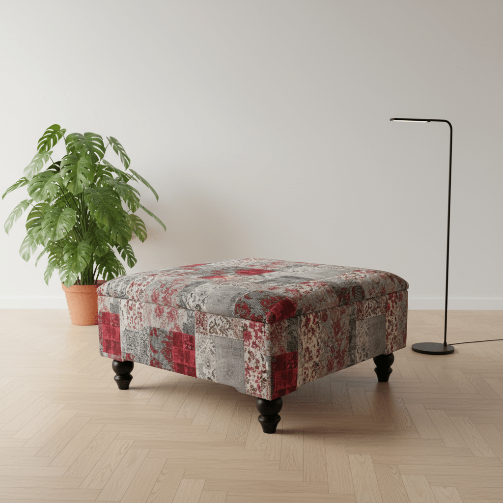 Bespoke Ottoman Blanket Box Plain Upholstery Hidden Storage - ISTOOLS