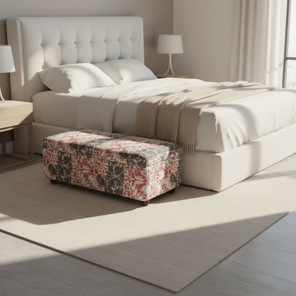 Bespoke Rectangular Bedroom Bench Smooth Lid Handcrafted - ISTOOLS