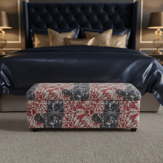 Bespoke Rectangular Bedroom Bench Smooth Lid Handcrafted - ISTOOLS