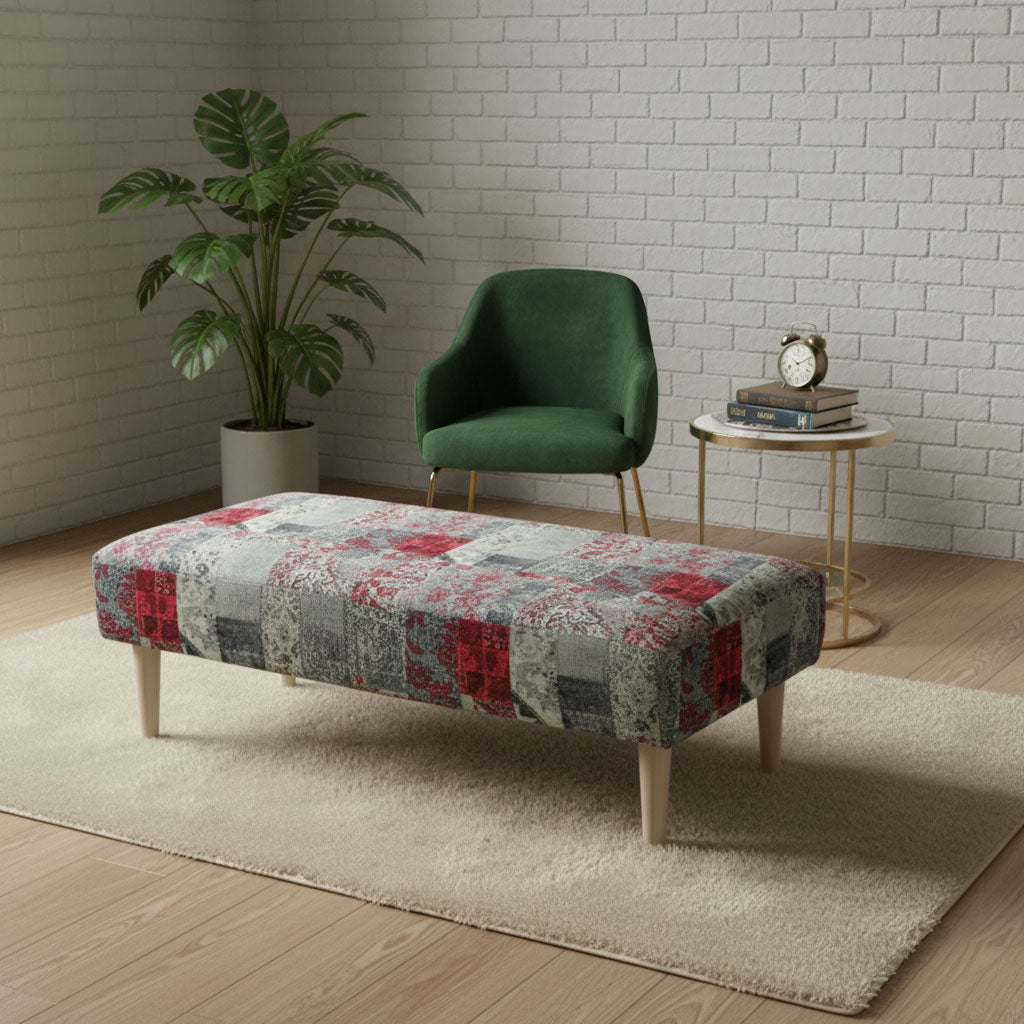 Bespoke Rectangular Blanket Box Multi - Toned Fabric Storage - ISTOOLS