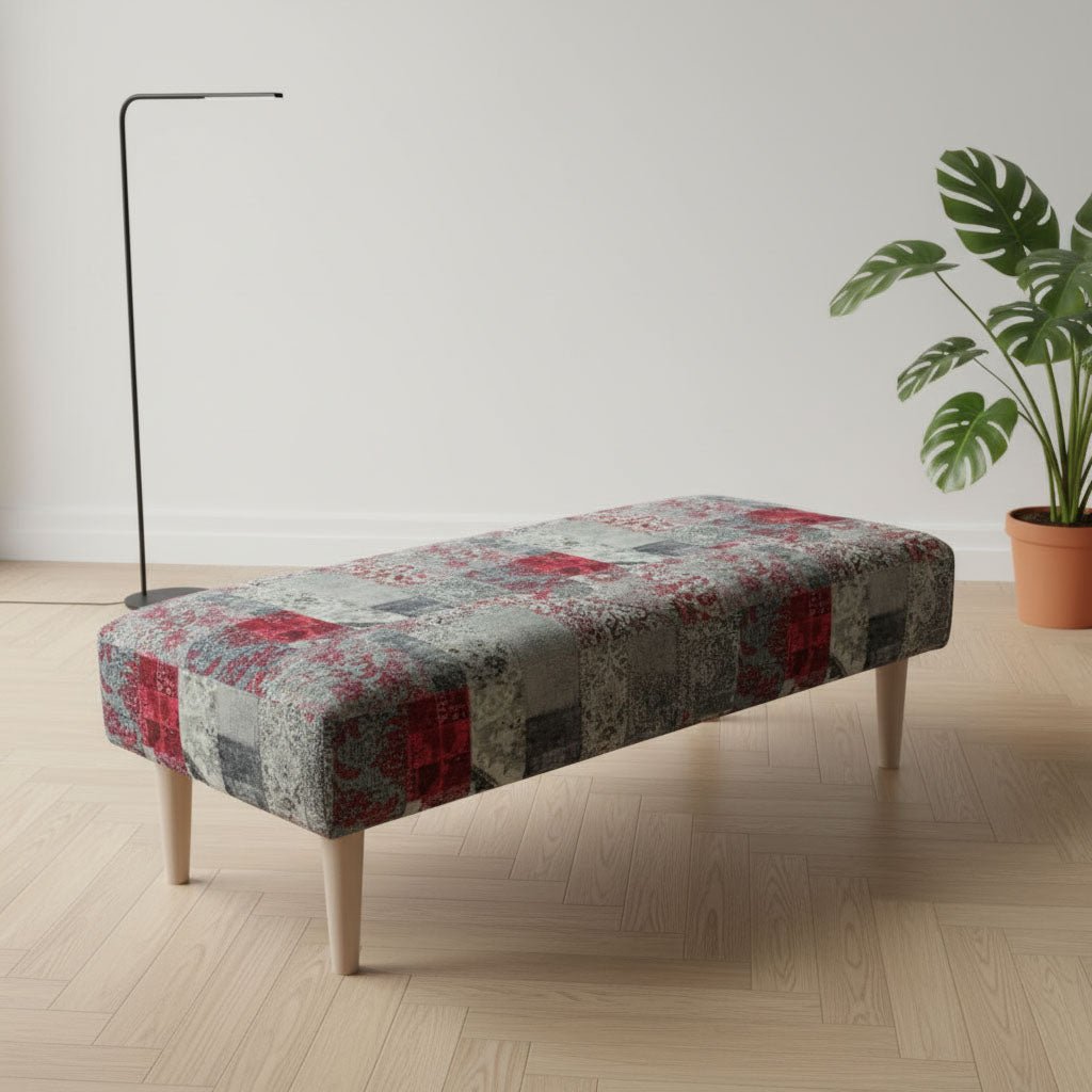 Bespoke Rectangular Blanket Box Multi - Toned Fabric Storage - ISTOOLS