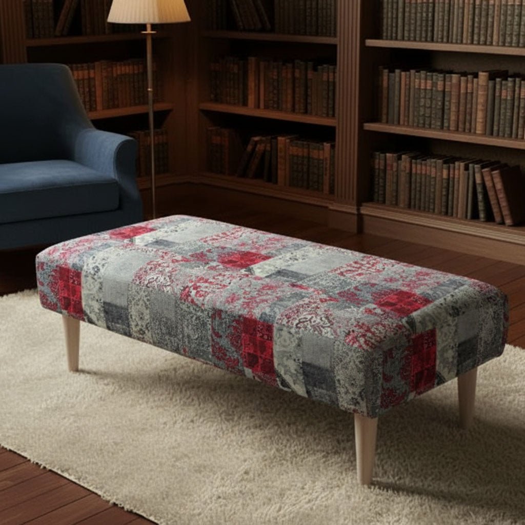 Bespoke Rectangular Blanket Box Multi - Toned Fabric Storage - ISTOOLS
