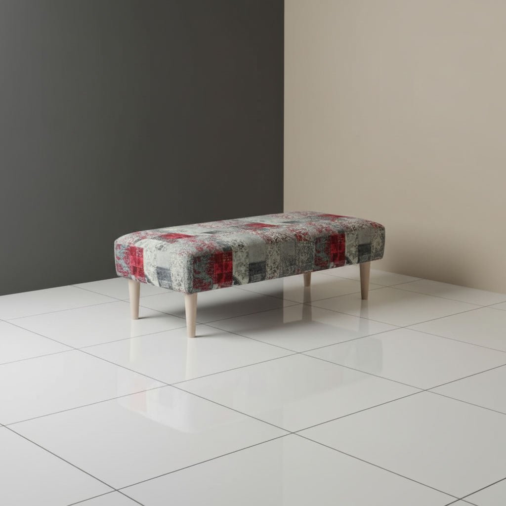Bespoke Rectangular Blanket Box Multi - Toned Fabric Storage - ISTOOLS