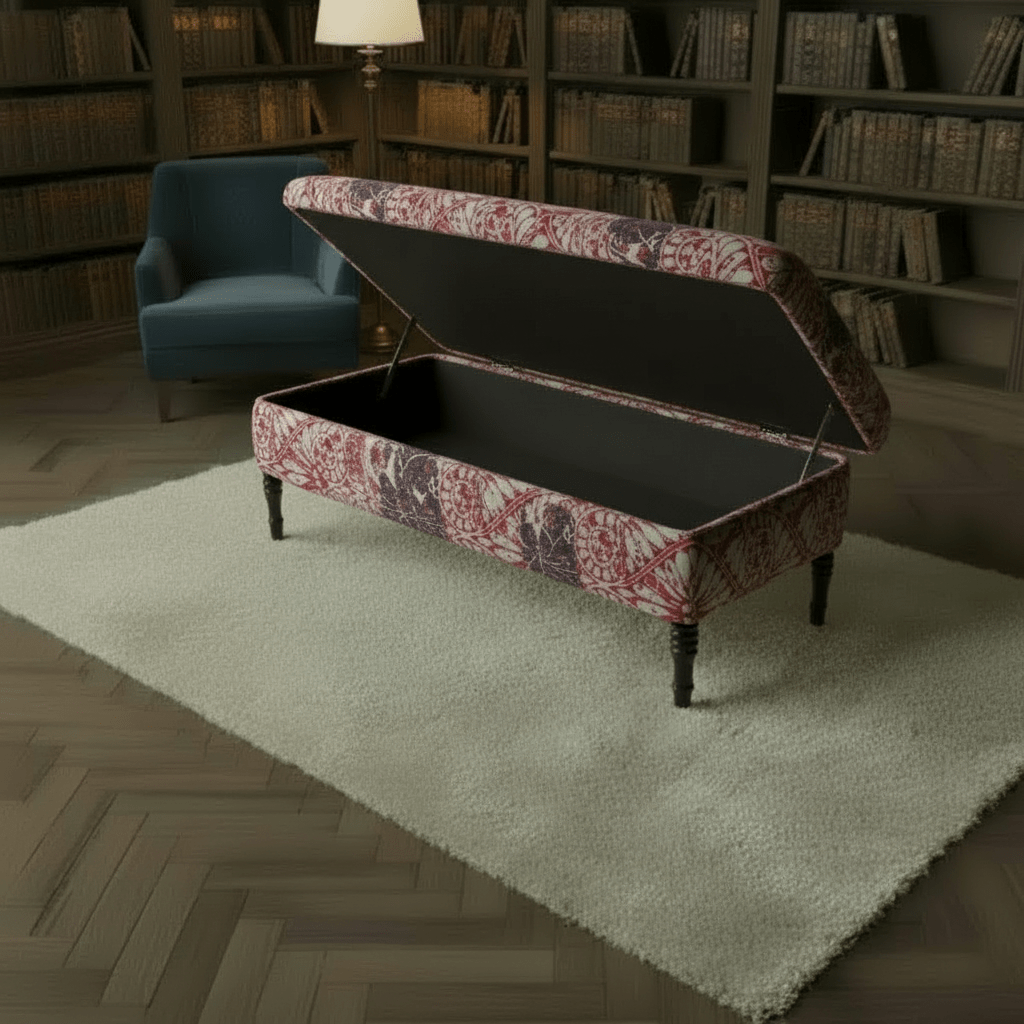 Bespoke Rectangular Pouffe Table Unique Pattern UK - ISTOOLS
