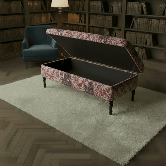 Bespoke Rectangular Pouffe Table Unique Pattern UK - ISTOOLS