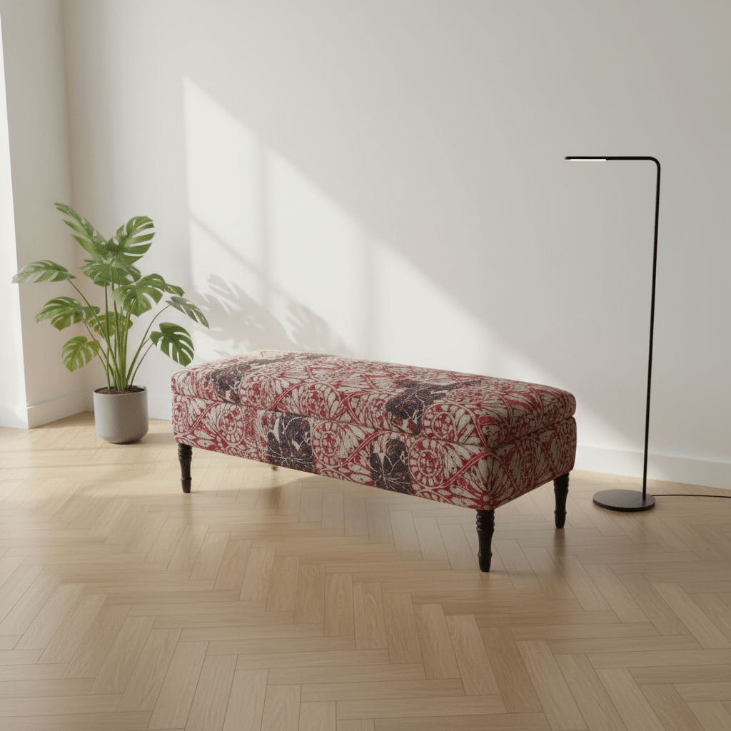 Bespoke Rectangular Pouffe Table Unique Pattern UK - ISTOOLS