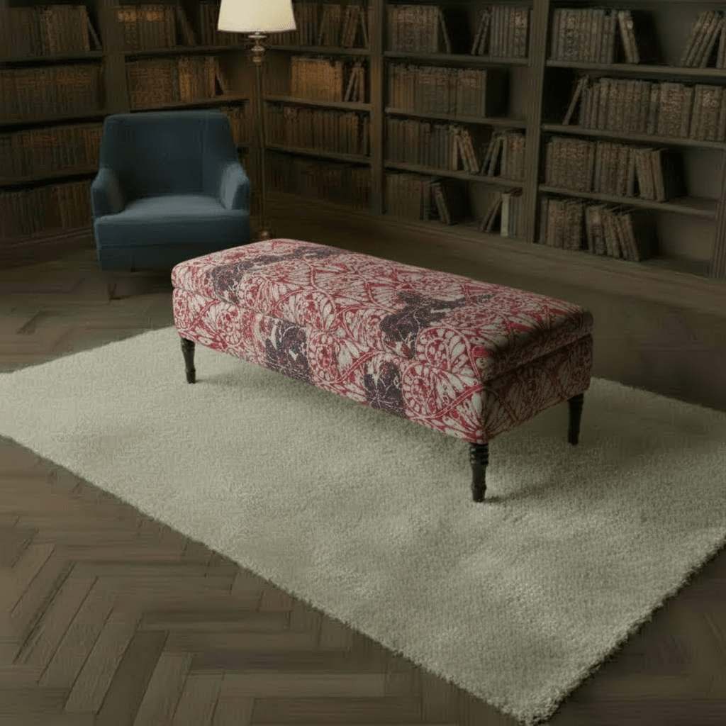 Bespoke Rectangular Pouffe Table Unique Pattern UK - ISTOOLS