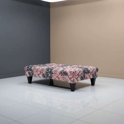 Bespoke Rectangular Tufted Pouffe Table Unique Pattern - ISTOOLS