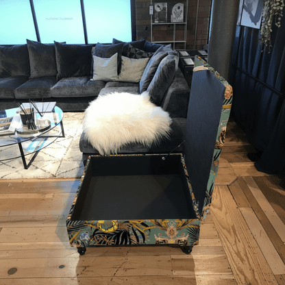 Bespoke Square Buttoned Storage Ottoman UK bec - ISTOOLS