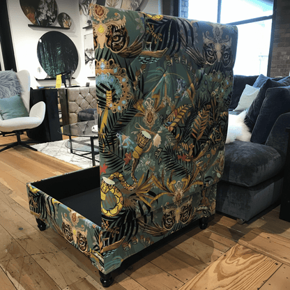 Bespoke Square Buttoned Storage Ottoman UK bec - ISTOOLS