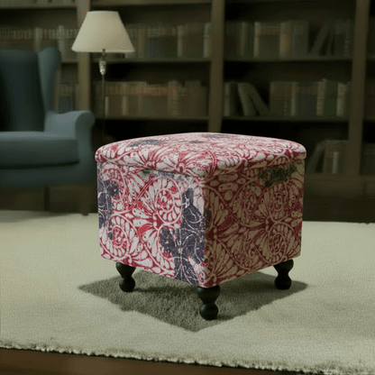 Bespoke Square Storage Bench Smooth Lid Handcrafted Motif - ISTOOLS