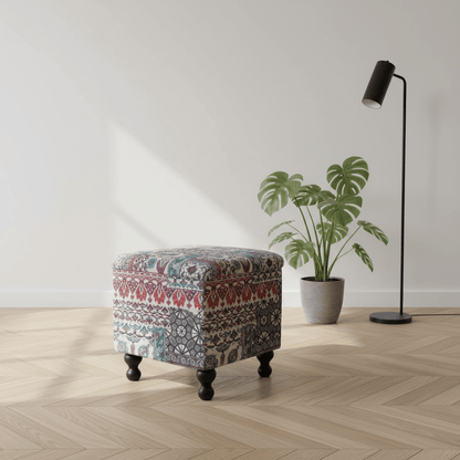 Bespoke Square Storage Ottoman Handcrafted Patterned Quality - ISTOOLS