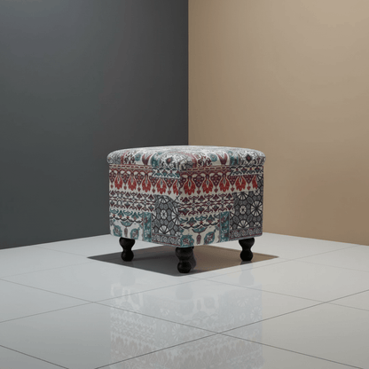 Bespoke Square Storage Ottoman Handcrafted Patterned Quality - ISTOOLS
