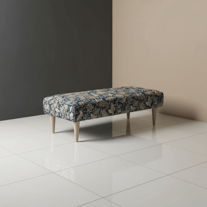 Bespoke Stitched Design Ottoman Footstool for Living Room - ISTOOLS