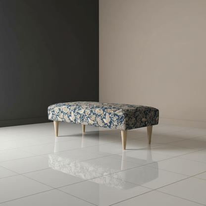 Bespoke Stitched Design Ottoman Footstool for Living Room - ISTOOLS