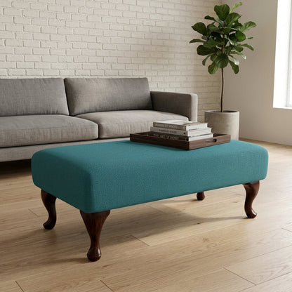 BESPOKE UPHOLSTERED COFFEE TABLE FOOTSTOOL CUSTOM NON STORAGE OTTOMAN SEAT PREMIUM HANDCRAFTED LIVING ROOM FURNITURE UK MADE - ISTOOLS