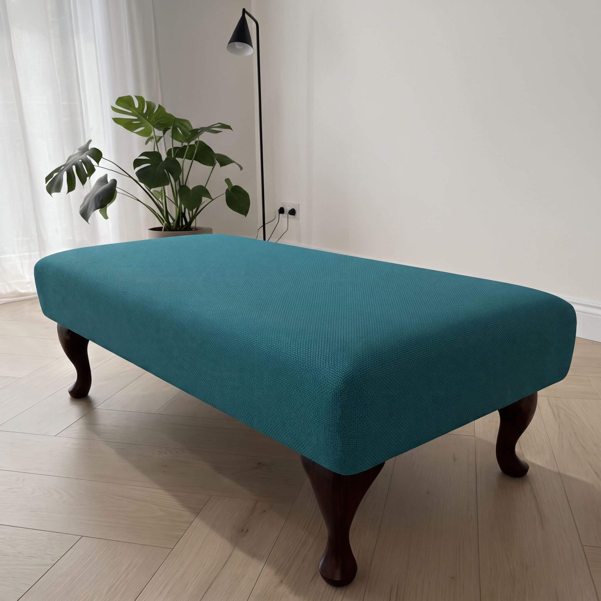 BESPOKE UPHOLSTERED COFFEE TABLE FOOTSTOOL CUSTOM NON STORAGE OTTOMAN SEAT PREMIUM HANDCRAFTED LIVING ROOM FURNITURE UK MADE - ISTOOLS